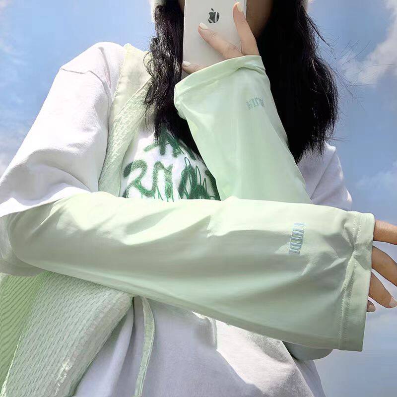 夏季女大码宽松防晒袖套冰袖护臂