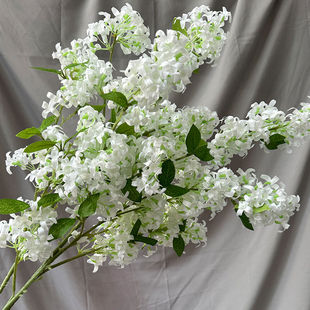 仿真花加密十字樱花丁香花高端婚庆装饰樱花绢花家居假花人造花礼
