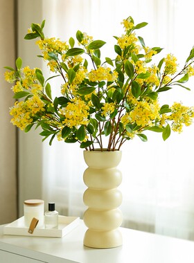 ins千里香仿真花桂花植物假花装饰插花艺摆件丁香花客厅餐桌摆设