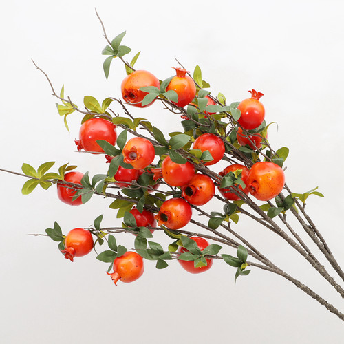 仿真花石榴果柿子果实假