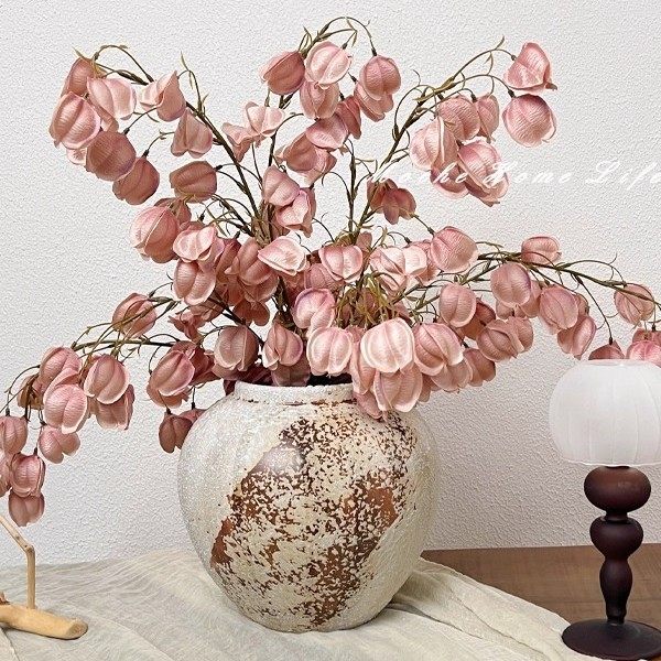 茉澈轻奢布艺灯笼果假花仿真花摆设轻奢高端粉色拍照道具花艺摆件,鲜花速递/花卉仿真/绿植园艺,仿真花,淘宝优惠券,粉丝福利购,淘宝优惠卷