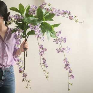 垂丝茉莉仿真花挂壁装饰假花客厅桌面插瓶花卉样板房民宿婚礼造景