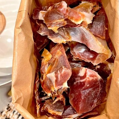 正宗金华火腿厂边角料直供大小碎肉商用精腿去骨做酱馅料腊味煲汤