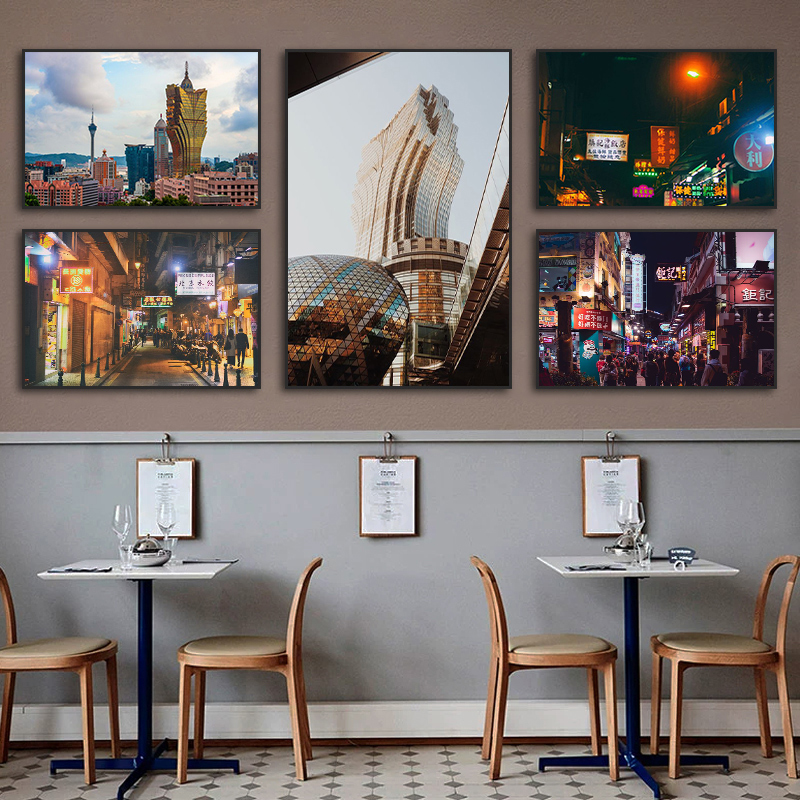 澳门茶餐厅装饰画港式