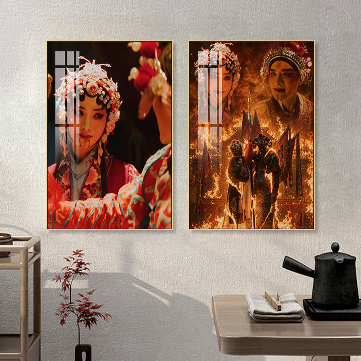 enemy短剧装饰画夏天妹妹煎饼果子旧民国戏剧挂画戏院电影院壁画