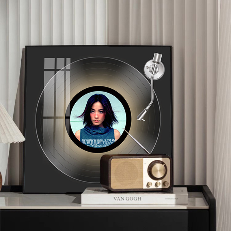 王菲专辑封面蓝牙音响装饰画音乐酒吧明星挂画送朋友礼物客厅摆画