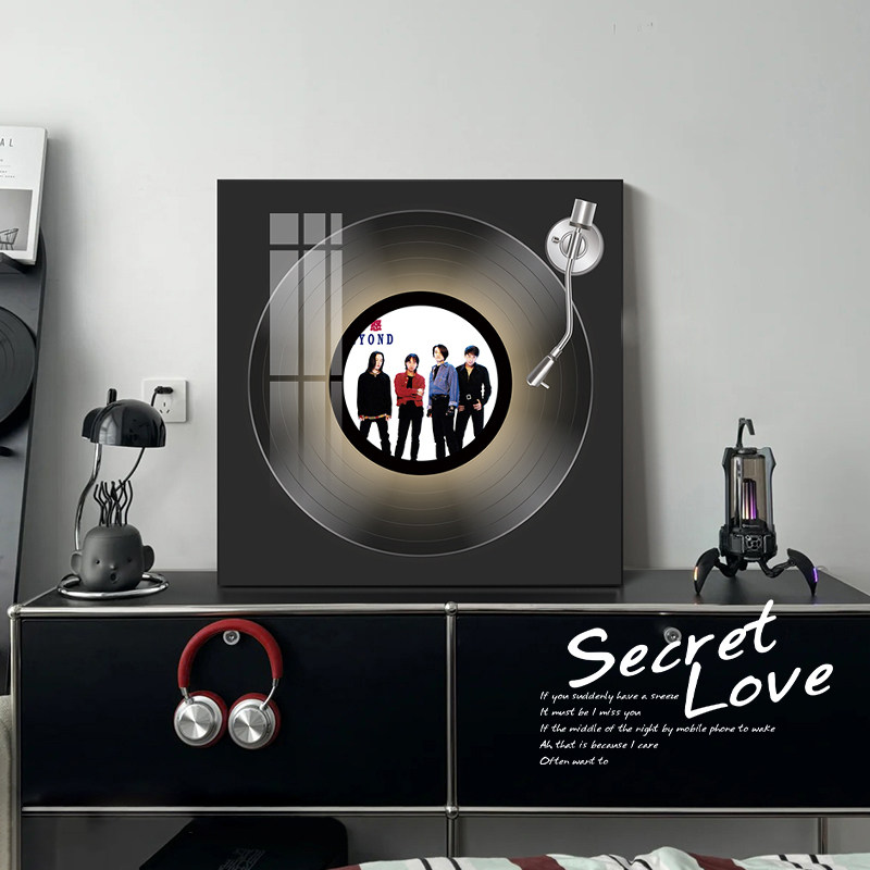 Beyond黑胶唱片蓝牙音响装饰画客厅黄家驹音乐专辑封面音箱壁画