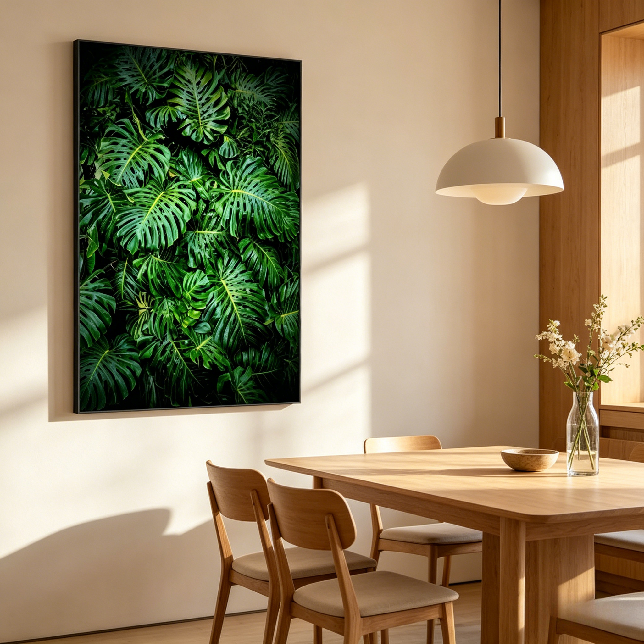 森林风景装饰画绿色植物挂画