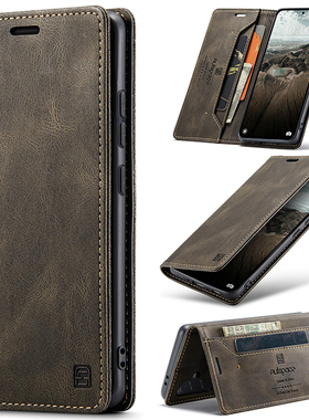 适用三星A55 5G手机壳翻盖A25皮套Galaxy a5560保护套全包防摔SM-A556B外套A35硅胶软壳A15带插卡包商务支架