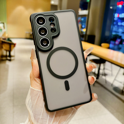 适用三星S26ultra手机壳带磁吸s26+plus磨砂透明外壳galaxy软硅胶S26U全包镜头气囊防摔SM-S9480保护壳男款女