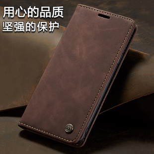 适用磁吸三星S21翻盖式手机壳S21FE可插卡21FE手机皮套G9900全包防摔G9910多功能男女款个性创意硅胶软壳双面