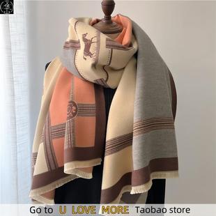 Fashion Winter Warm Cashmere Shawl Scarf for Women Design Ne