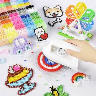 perler beads handmade diy set 3d cubicfun girl pixel spell