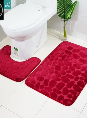 non-slip floor mat Toilet floor mat set with bathroom 垫子