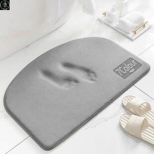 Super Absorbent Bath Mat Memory Foam Carpet Non-slip Bathroo