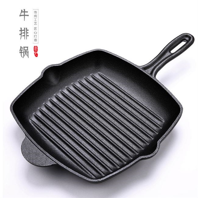 Cast iron steak pan non stick pan iron plate domestic fuel g