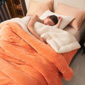 Duvet Fleece Cover双层毛毯保暖被子 Bed Thicken Warm Blankets