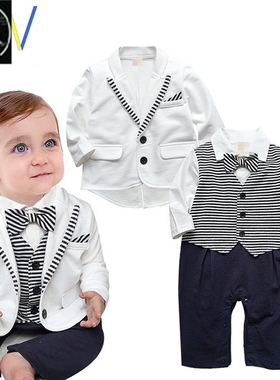 children kids clothes set Newborn boy baby Gentleman dress