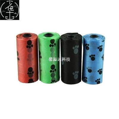 degradable pet dog waste 10roll=200pcs poop bag with printin