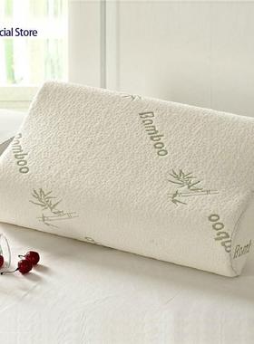 Bamboo Memory Foam Orthopedic Pillow 竹纤维记忆保健护颈枕头