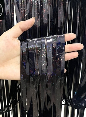 Black aser Foil Tel Wedding Decoration Birthday Party