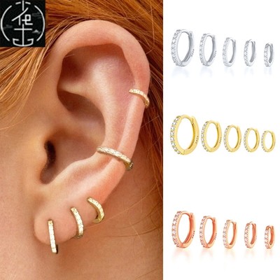 1 pair Simple Small Hoop Women Personality Punk Earrings