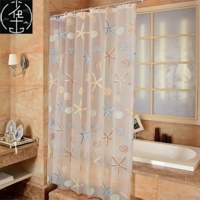 Bathroom Shower Curtain Waterproof Mildew PEVA Shower Curtai