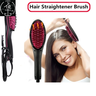 Hair Straightener Brush Electric Comb Dryer 成人卷直发梳子