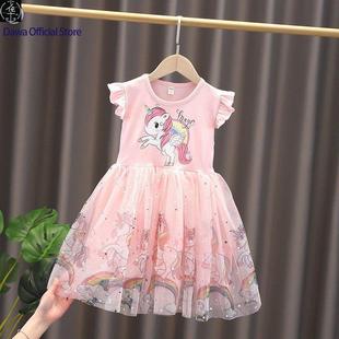 Baby Girls Clothes 2025 Summer Kids Princess Dress Unicorn