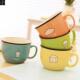 ceramic coffee cup milk mug glass cartoon cute tea spoon 杯