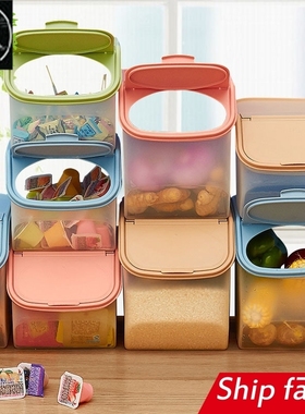 rice bottle pot cover food plastic storage container box can