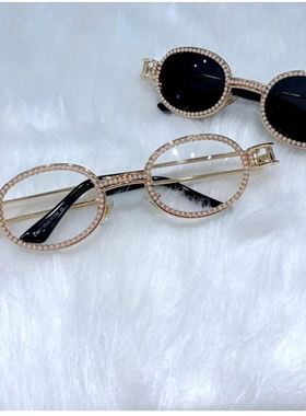 women men sunglasses casual round vintage pearl uv400 oculos
