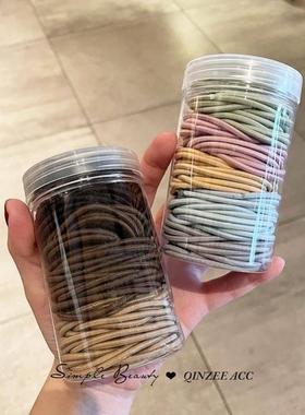 Hair rope rubber band female high elasticity black hair tie