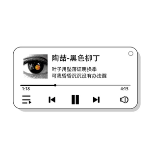 陶喆专辑封面黑色柳丁歌词钥匙扣书包挂件普通朋友 蝴蝶挂饰周边