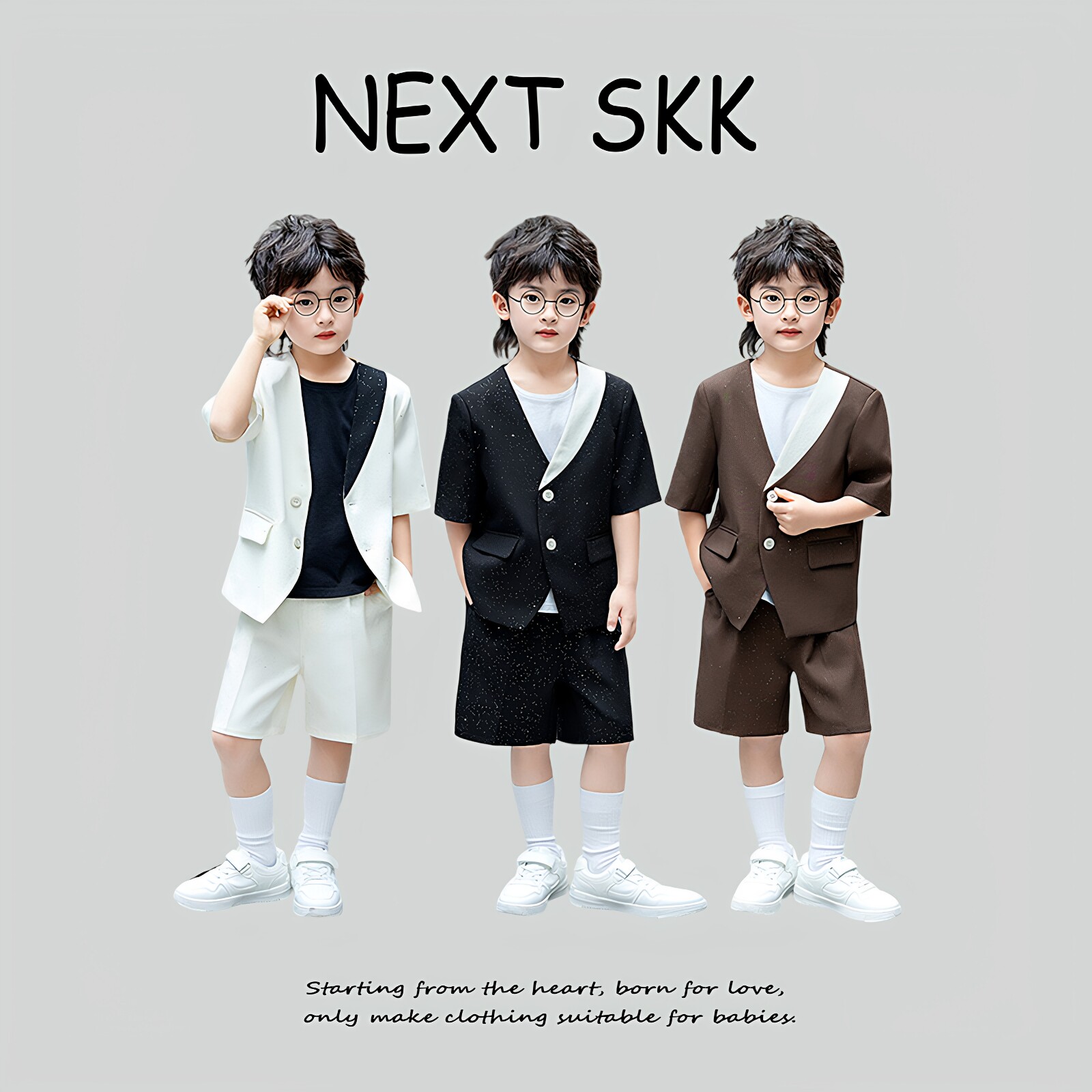 英国NEXT SKK男童潮流休闲西装走秀英伦风套装花童钢琴主持表演服