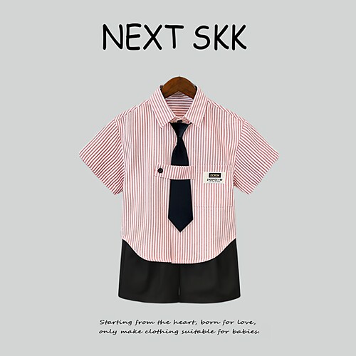 英国NEXT SKK夏季男童短袖套装小主持人钢琴演出服花童绅士婚礼服