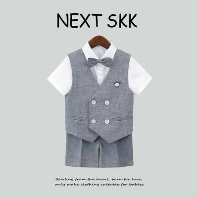 英国NEXT SKK男童绅士马甲套装春夏钢琴主持礼服花童周岁洋气西服