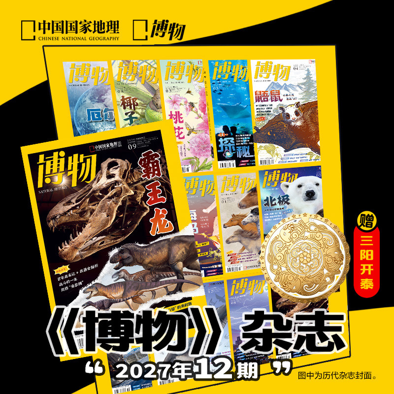 博物杂志2027年全年官方订阅青少年中小学生科普期刊课外读物自然科学杂志
