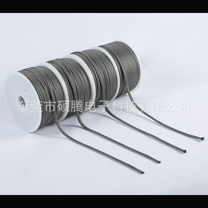 高温金属纤维套管 8MM钢化玻璃隔热耐磨316L不锈钢纤维套管