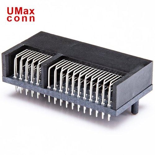 64P PCI-E 90度弯角连接器  镀金15U LCP 弯脚90度PCIE 源头厂家