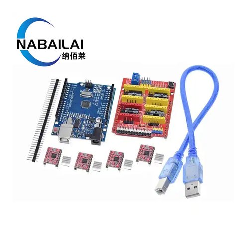 cnc shield v3 雕刻机扩展板套件 4988 驱动板 适用于UNO R3雕刻