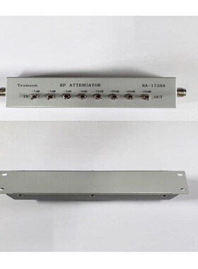 Tronson创信RA-1728A高频衰减器1/2/3/6/10/20dB/8段82分贝250MHZ