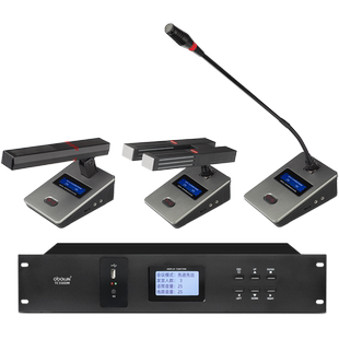 obolun有线手拉手会议系统鹅颈麦克风多媒体远程视频会议方管话筒