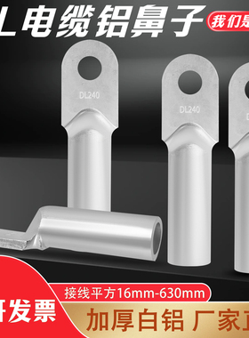 DL铝鼻子国标接线端子16/25/35/50/70/240平方接线耳铝线接头
