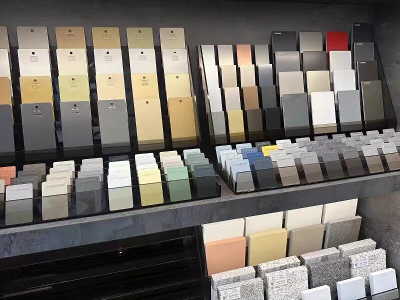 色板架托板材展示架样板生态板艺术漆色板样品架桌面陈列架瓷砖