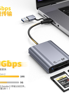 辣猫多功能cfb卡cfa卡读卡器Cexpress内存储卡usb3.2高速连接typec手机适用于苹果17华为索尼佳能相机4k8k