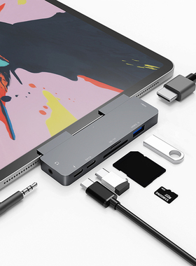 辣猫平板扩展坞扩展适用于苹果ipadpro/air5/mini6/2022适用华为Mate电脑hdmi投屏多合一手机电脑转化器