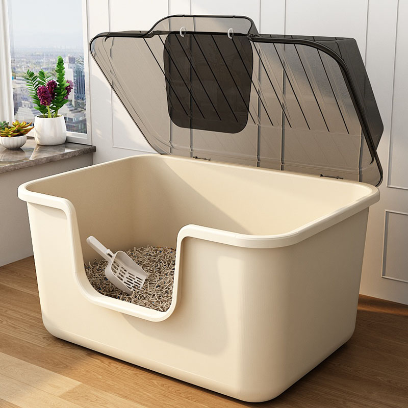 猫砂盆防臭全封闭式超大号加高巨大特大号带盖子家用缅因专用猫厕