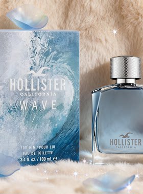 跨境爆款 Hollister Wave芦荟香水100ml中东迪拜留香清新持久