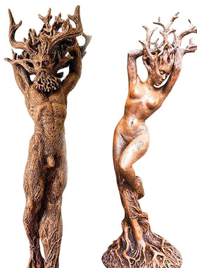 森林女神雕像摆件花园工艺品树脂